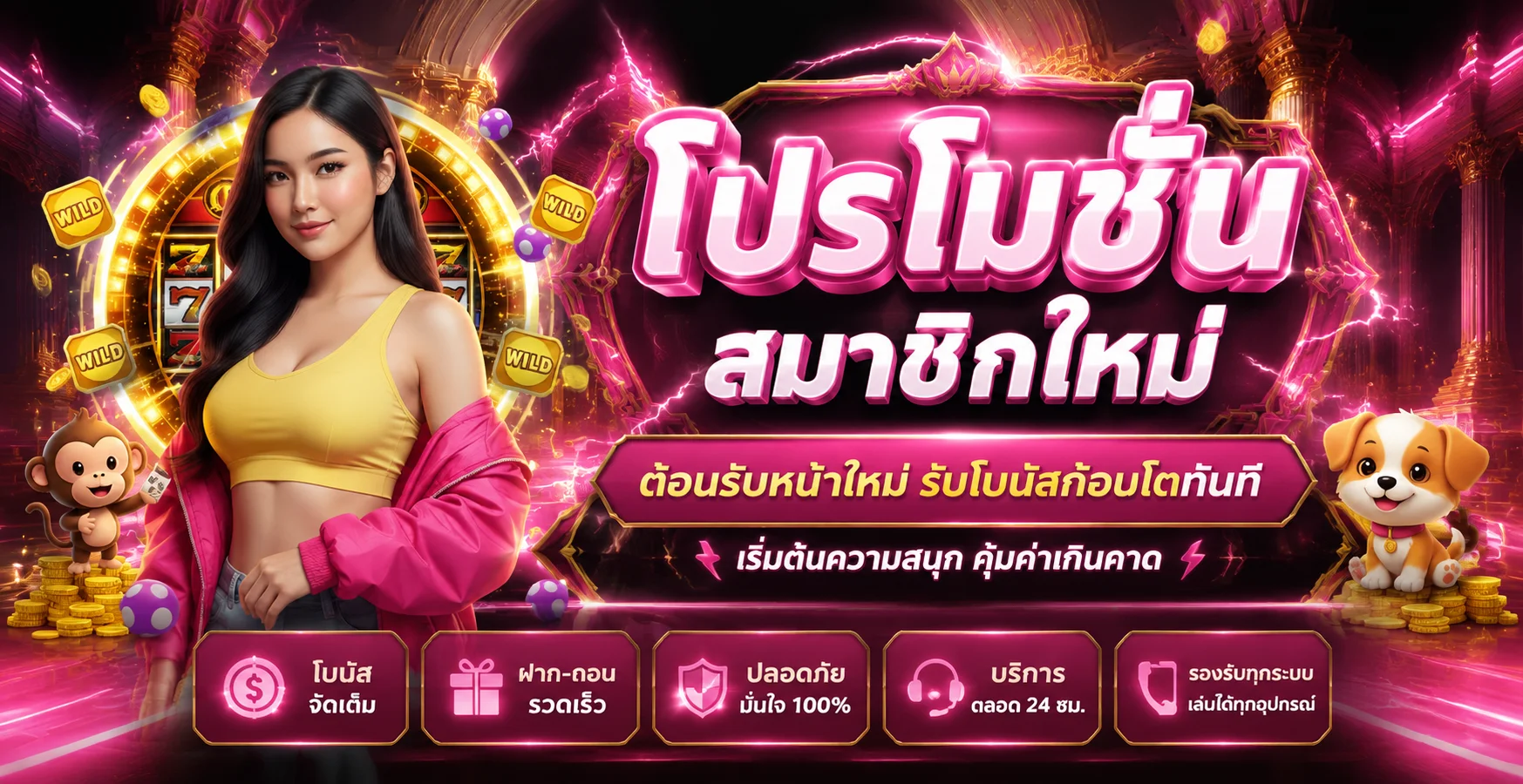 โปรโมชั่นและโบนัส allslotz88 ฝากถอน True Wallet ไม่มีขั้นต่ำ